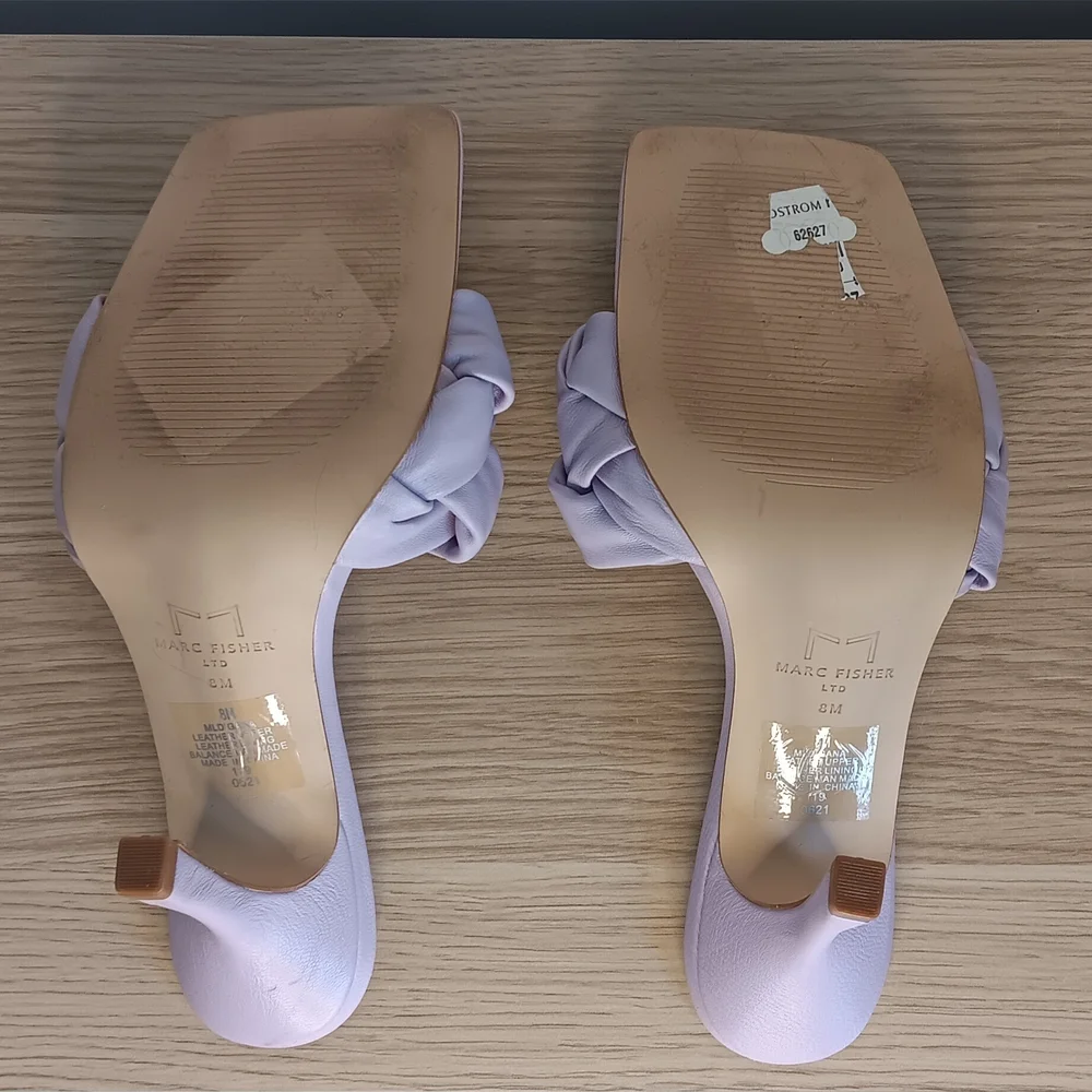 Marc Fisher Ltd Women's Digana Braided Sandals Lilac 8M